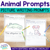 Animal Picture Writing Prompts and Sentence Starters