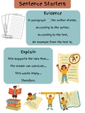 Sentence Starters Poster