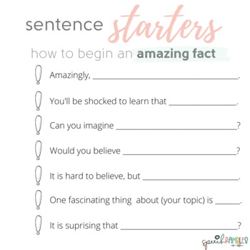 sentence starters expository essay