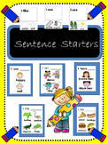 Sentence Starters with labeled pictures- Writing Interacti