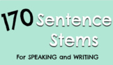 Sentence Stems Speaking Writing Digital