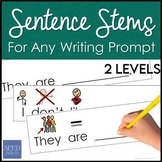 Sentence Stems - Starters with Visual Supports for Any Wri