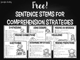 Sentence Stems for Comprehension Strategies and Skills