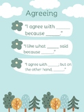 Sentence Stems to Promote Discussion (Posters)
