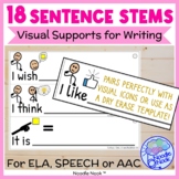 Sentence Stems with Visual Supports for Writing (Sentence 