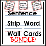 Word Wall Word Cards- Sentence Strip Format: BUNDLE 100+ words