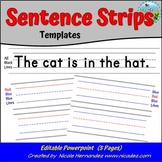 Sentence Strips EDITABLE Template