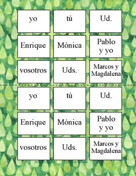 sentence structure practice spanish ar verbs sentence
