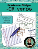 Spanish -AR verbs Sentence Structure Practice hands on man