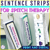 Sentence Strips Visuals For Speech Therapy - COVER ALL THE GOALS!