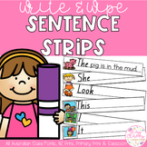 Sentence Strips - Write and Wipe