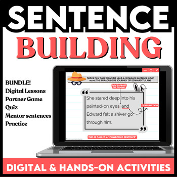 Preview of Sentence Building Activities - Writing Compound & Complex Sentence Structure