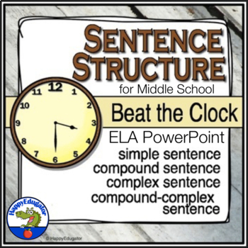Preview of Sentence Structure Beat the Clock PowerPoint Game
