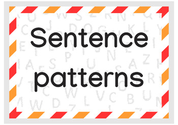 Preview of Sentence Structure Big & Mini Flashcards for Young Learners' writing practice!