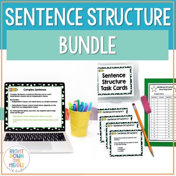 Preview of Sentence Structure Bundle: Simple, Compound, Complex, and Compound-Complex