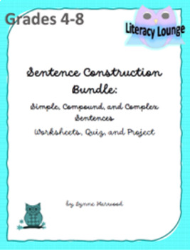 Preview of Sentence Construction Bundle:  Simple, Compound, and Complex Sentences