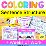 Writing Sentences Practice - Color Sentence Structure