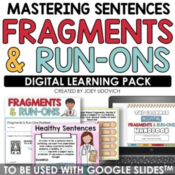 Preview of Sentence Structure: Complete, Fragments, & Run-Ons | Digital Resource