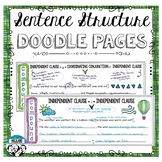 Sentence Structure Doodle Pages