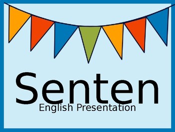 Preview of Sentence Structure English Quiz Presentation: Colorful Scenes