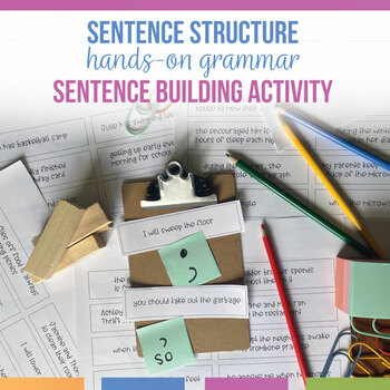 Preview of Sentence Structure Manipulatives Build Sentences with Grammar Pieces