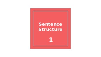 Preview of Sentence Structure Powerpoints Multiple Choice Powerpoint 1 (Grade 3-4)