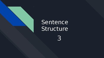 Preview of Sentence Structure Powerpoints Multiple Choice Powerpoint 3 (Grade 5-6)