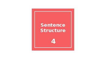 Preview of Sentence Structure Powerpoints Multiple Choice Powerpoint 4 (Grade 5-6)
