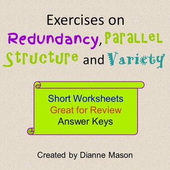Preview of Exercises on Redundancies, Parallel Structure, and Variety