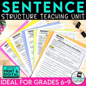 Preview of Sentence Structure: Simple, Compound, Complex, and Compound-Complex Sentences