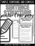 Sentence Structure: Simple, Compound, and Complex Sentences