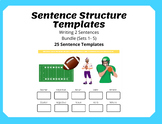 Sentence Structure Templates (2 Sentences) BUNDLE (Set 1-5