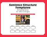 Sentence Structure Templates (2 Sentences) Set 1 - Writing