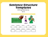 Sentence Structure Templates (2 Sentences) Set 6 - Writing