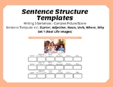 Sentence Structure Templates (3 Sentences) - Writing - Spe