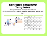 Sentence Structure Templates (5 Sentences) - Writing - Spe