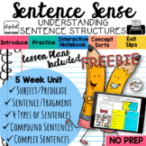 FREE Sentence Structure Sentence Writing Types of Sentence