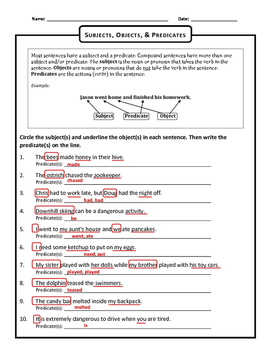Sentence Structure Worksheet and Cloze Notes by Middle School Maniac