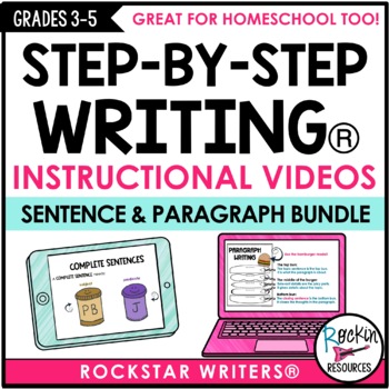 Preview of Sentence Structure and Paragraph Writing Video Bundle | DIGITAL