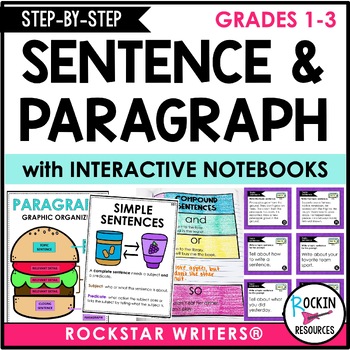 Preview of PRIMARY SENTENCE WRITING AND PARAGRAPH WRITING | WRITING SENTENCES | INTERACTIVE
