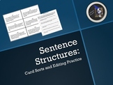 Sentence Structures: Card Sorts and Editing Practice