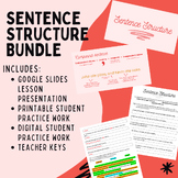 Sentence Structures Presententation Lesson + Student Pract