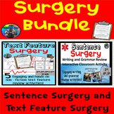 Sentence Surgery, Text Feature Surgery Bundle, Edit and Revise Practice