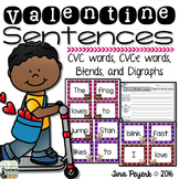 Sentence Task Cards: Valentine Theme