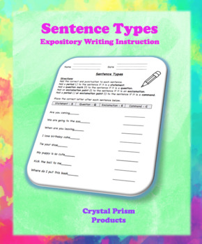 Preview of Sentence Types (Hochman Method Aligned Resource for Elementary School)