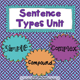 Sentence Types Unit: Simple, Compound, Complex {sentence s