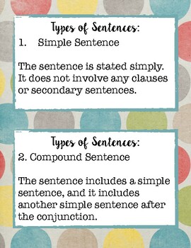 Sentence Types Variety Stations for High School by My Colorful Class