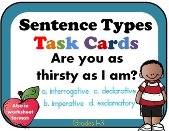 Preview of Four Types of Sentences: Declarative, Interrogative, Imperative, Exclamatory