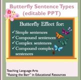 Sentence Types using Butterflies (simple, compound, comple