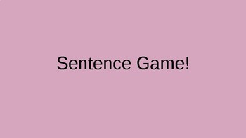 unscramble sentence game